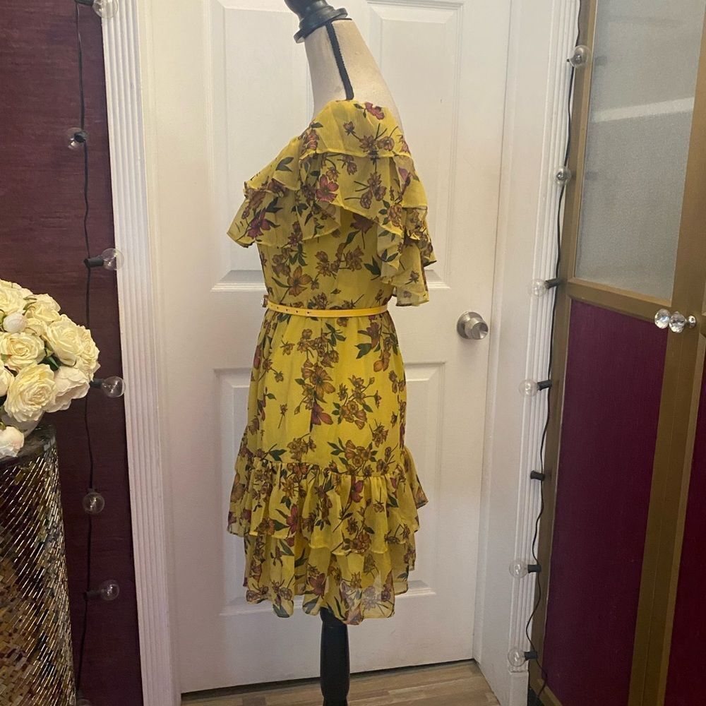 Scripted floral dress, M - Picture 4 of 8